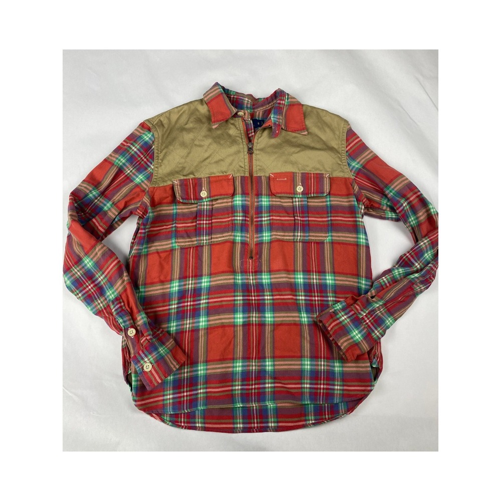 Polo Ralph Lauren Quartzip Flannel Shirt Women's Size Small Plaid